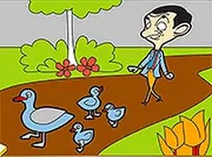 Mr Bean Splash Art Online Coloring Game