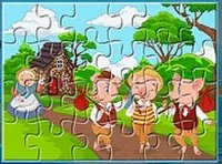 Pig Family Jigsaw Puzzle Online Game